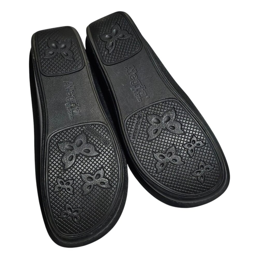 Alegria Debra Herbaceous Black Floral Clog Womens 39 US 9 Shoes Slip-On Nursing - Picture 9 of 10